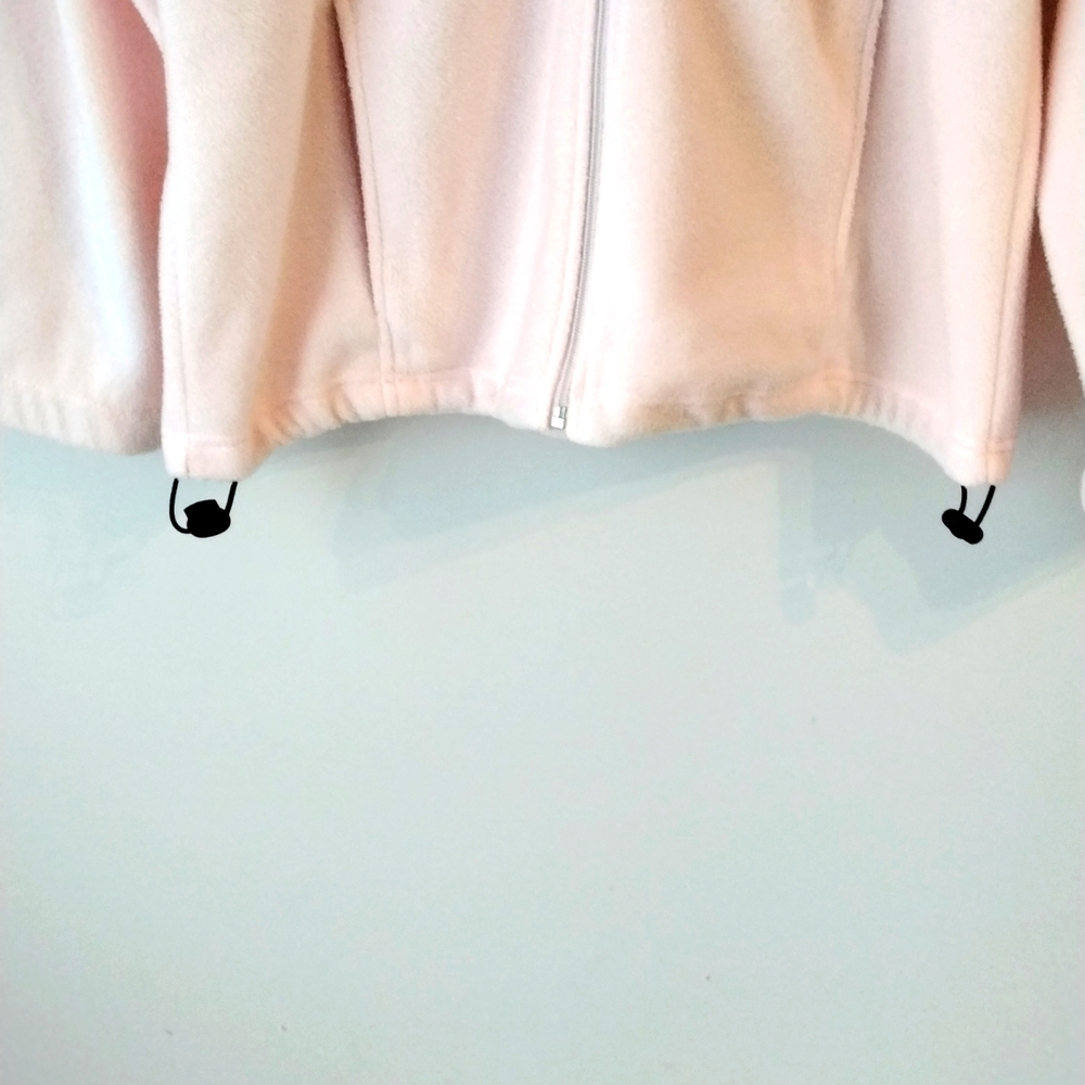 Ladies fleece jacket and baseball cap in pink - Picture 3 of 13